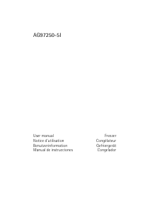 Manual de uso AEG AG97250-5I Congelador