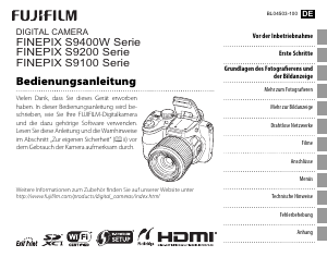 Bedienungsanleitung Fujifilm FinePix S9100 Digitalkamera