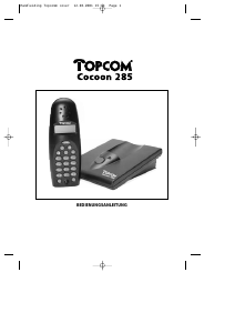 Bedienungsanleitung Topcom Cocoon 285 Schnurlose telefon