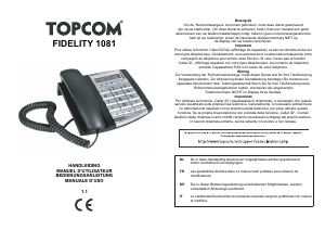 Mode d’emploi Topcom Fidelity 1081 Téléphone