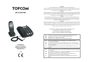Manuale Topcom Butler 900 Telefono