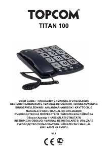 Manual de uso Topcom Titan 100 Teléfono