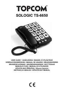 Brugsanvisning Topcom Sologic TS-6650 Telefon