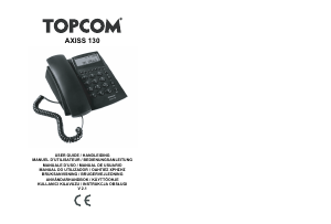 Brugsanvisning Topcom Axiss 130 Telefon