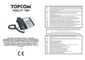 Manuale Topcom Fidelity 1000 Telefono