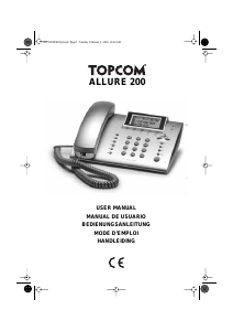 Bedienungsanleitung Topcom Allure 200 Telefon