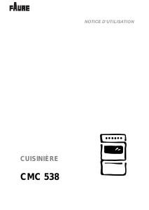 Mode d’emploi Faure CMC538 Cuisinière