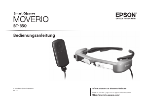 Bedienungsanleitung Epson BT-350 Moverio Intelligente Brille