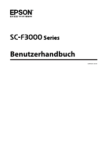 Bedienungsanleitung Epson SC-F3000 SureColor Drucker