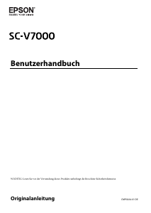 Bedienungsanleitung Epson SC-V7000 SureColor Drucker