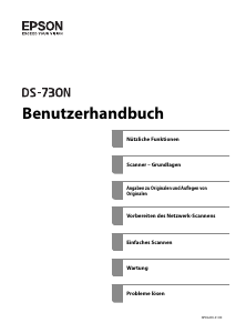 Bedienungsanleitung Epson DS-730N Scanner