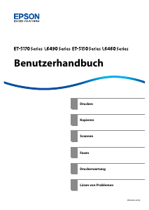 Bedienungsanleitung Epson ET-5170 EcoTank Multifunktionsdrucker