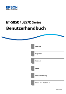 Bedienungsanleitung Epson ET-5850 EcoTank Multifunktionsdrucker