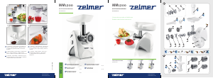 كتيب Zelmer MM1200.80 مفرمة لحوم