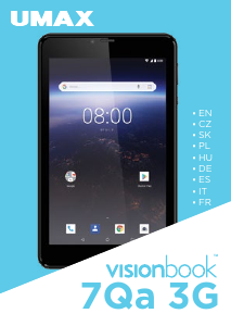 Manual Umax VisionBook 7Qa 3G Tablet