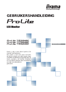 Handleiding iiyama ProLite T1532MSC Touchscreen