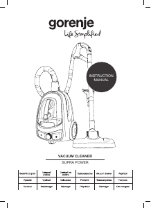 Manual Gorenje VC2301SPWCY Aspirator