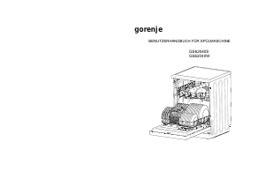 Bedienungsanleitung Gorenje GS62040W Geschirrspüler