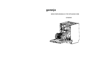 Bedienungsanleitung Gorenje GV62040 Geschirrspüler