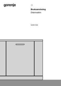 Bruksanvisning Gorenje GV651C60 Diskmaskin