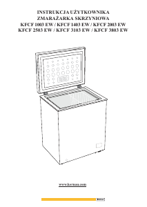 Manual Kernau KFCF 1003 EW Freezer