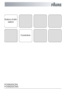 Mode d’emploi Faure FCI552GCWA Cuisinière