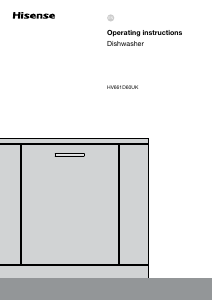 Manual Hisense HV661D60UK Dishwasher