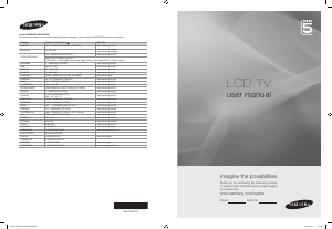 Mode d’emploi Samsung LE32B554M2P Téléviseur LCD