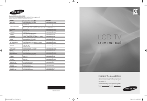 Manual Samsung LE32A430T1 LCD Television