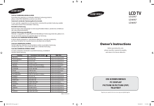 Handleiding Samsung LE40N71B LCD televisie