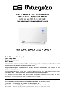 Manual Orbegozo REH 1000 A Aquecedor