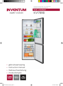 Mode d’emploi Inventum KV1781B Réfrigérateur combiné