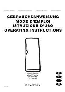 Bedienungsanleitung Electrolux EK226V10LIWE Kühlschrank