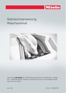 Manual Miele WW 610 WCS Mașină de spălat