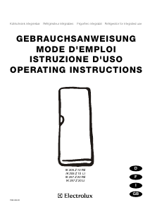 Mode d’emploi Electrolux IK205Z10LI Réfrigérateur