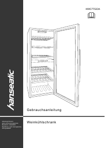 Bedienungsanleitung Hanseatic HWC77GCIA Weinklimaschrank