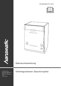 Handleiding Hanseatic HGVI6082D127711DS Vaatwasser