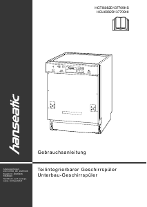 Manual Hanseatic HGU6082D137709HI Dishwasher