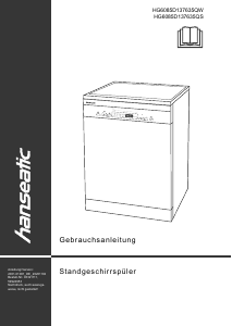 Manual Hanseatic HG6085D137635QW Dishwasher