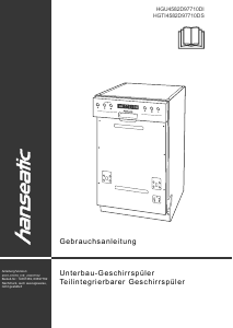 Manual Hanseatic HGU4582D97710DI Dishwasher