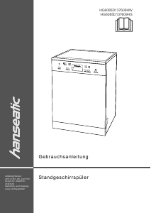 Bedienungsanleitung Hanseatic HG6085D137609HW Geschirrspüler