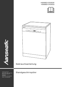 Manual Hanseatic HG6085D137635QS Dishwasher