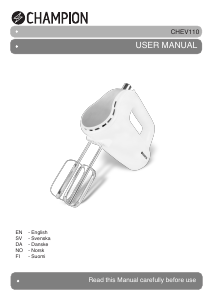 Manual Champion CHEV110 Hand Mixer