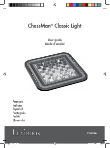 Mode d’emploi Lexibook CG1510 ChessMan Classic Light Ordinateur d'échecs