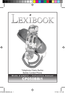 Manual de uso Lexibook CP050BBi1 Teléfono