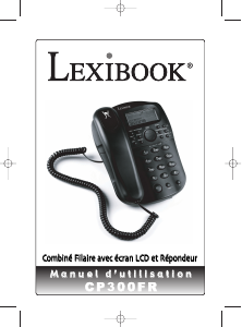 Mode d’emploi Lexibook CP300FR Téléphone