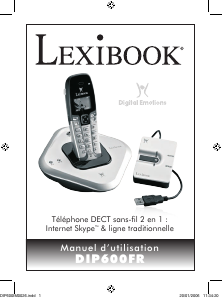 Mode d’emploi Lexibook DIP600FR Téléphone sans fil