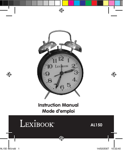 Manual Lexibook AL150 Alarm Clock