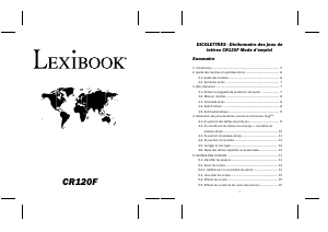 Mode d’emploi Lexibook CR120F Dictionnaire électronique