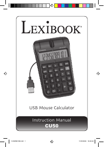 Manual Lexibook CU50 Calculator